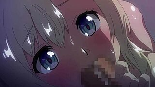 big titted glasses girl gives sloppy blowjob handjob ends in creampie bliss