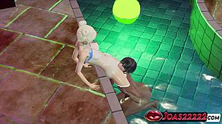 damn that wet blonde mila pool hentai fingering tight pussy anal vibrator underwater licking massive squirt moans