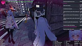 whoa, manaka's sfm key hunt with bdsm flashing and toys 😏🔑