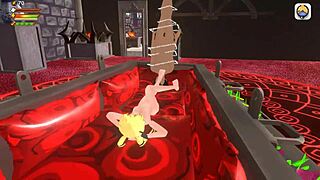 3d femdom vampire forces feet pussy licking humiliation