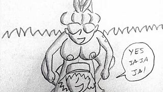 She savors every inch during intimate hentai oral play