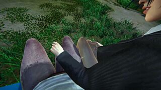 Momiji's skilled handjob squeezes out thick doa cumshots!