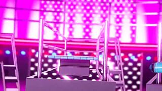 What secrets hide in this futanari hentai game show with big tits blowjobs?