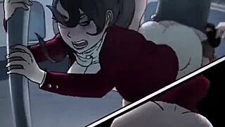 hentai train ride with big ass facial cumshot 😈🍑💦