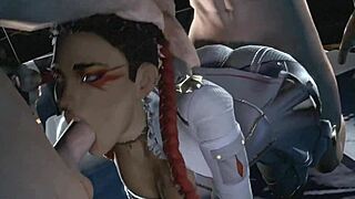 Loba's massive tits and ass jiggle in epic hentai compilation