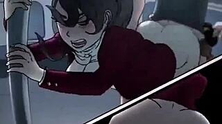 hentai train ride with big ass facial cumshot 😈🍑💦