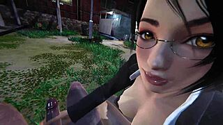 Momiji's skilled handjob squeezes out thick doa cumshots!