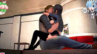 Hinata, ready for Leon's massive cock to fuck you hard?