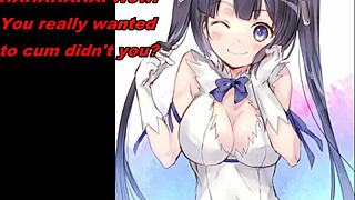 hestia gives anime feet edging jerk off instructions