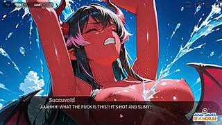 Hentai warriors tease massive tits in gameplay action