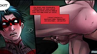 batboys gay blowjob animation from dc comics rule 34 comic 😏