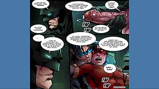 batboys gay blowjob animation from dc comics rule 34 comic 😏