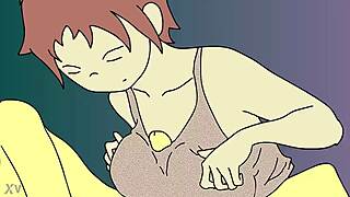 ever seen big hentai tits milking cock dry?