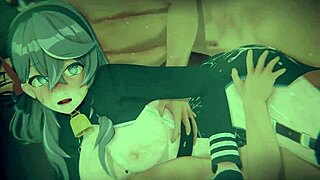 bound secretary akos spills blue archive prefect secrets in 4k gangbang