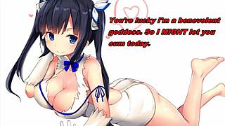 hestia gives anime feet edging jerk off instructions