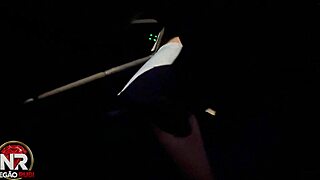 damn this young blonde drops straight to sucking that black monster cock in the moving car... full vid on red?