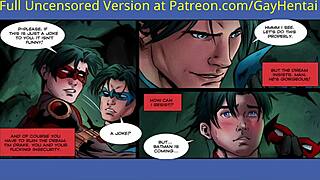 batboys gay blowjob animation from dc comics rule 34 comic 😏