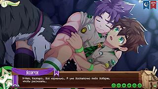 Yoichi Pounds Keitaro's Ass Hard in SAO Cave with Cum Explosion