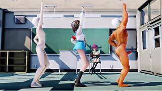 Brutal MMD Pounding of Sexy Dancing Young Teen Babe