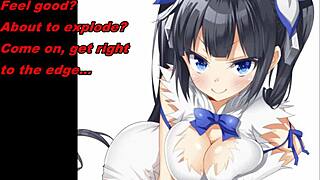 hestia gives anime feet edging jerk off instructions