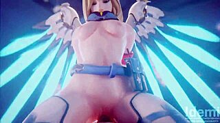 wanna see mercy's hottest overwatch 3d anime milf action up close?