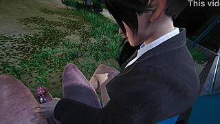 Momiji's skilled handjob squeezes out thick doa cumshots!