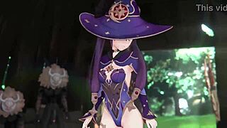 mona's tight ass wrecked by hilichurls anal pounding!