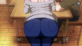 stepmom cheats on husband with stepson in hentai game twist