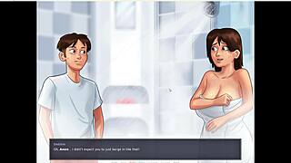 whoa i pounded my horny stepmom's huge tits pussy leaving creampies everywhere summertime saga ep 23 😍💦