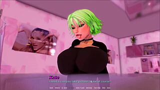 summer hentai game ep 16 ebony gym teacher squats as we cum on her huge ass