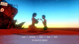 summer hentai game ep 16 ebony gym teacher squats as we cum on her huge ass