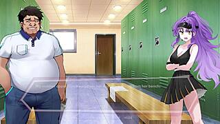 hentai angel bridget enjoys deep anal on tennis court with coach
