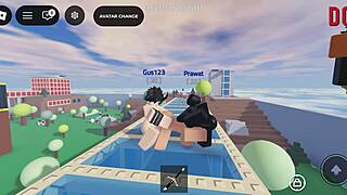 Two Big Dick Robloxians Spitroast Fat Ass Slut in Group Hentai
