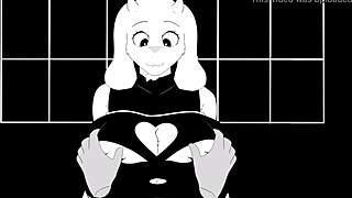 toriel's deepthroat blowjob on furry cock leads to wild pussy pounding animation