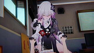 evernight bound tight for cowgirl sandwich dp. honkai star rail complete 4k gangbang