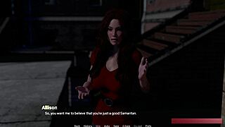 What if liam's new friend allison teases him playfully in visual novel?