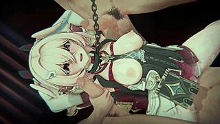 genshin impact's linnea bound in forbidden field for naturalist anal bukkake squirting 😈