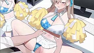 asuna yuuki cheerleader with big ass and tits in blue archive homemade hentai