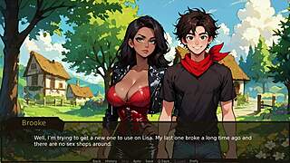 Can you handle this kinky ranch couple's outdoor cock use in taboo hentai game?
