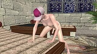 damn this beautiful shemale stuffs a huge cucumber deep in her tight ass 3d cartoon hentai