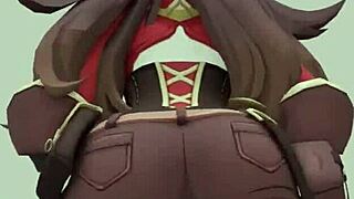 genshin amber hentai comp damn too hot