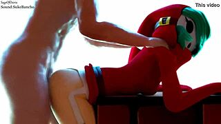 Sageofosiris shy gal teases in extended blender animation
