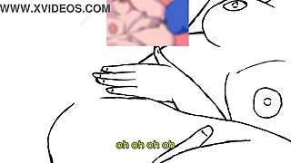 pink ready to suck blue's cock hard before among us roleplay turns into wild fucking?