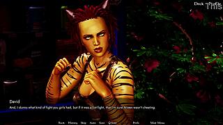 Chandra Spies on David's Intimate Furry Moment in Furrhouse 9 Gameplay