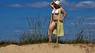 Mommy on beach three
