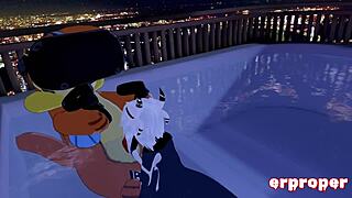 beizel moans as panda girl sucks and rides his vrchat cock