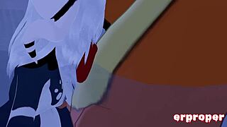beizel moans as panda girl sucks and rides his vrchat cock