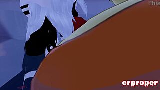 beizel moans as panda girl sucks and rides his vrchat cock