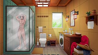 curvy stepsis lures you into steamy shower bubbles part 29