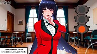 joi hentai luz verde luz roja: femdom jerk off instructions with spanish voice in kakegurui game